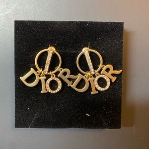 Dior logo earrings